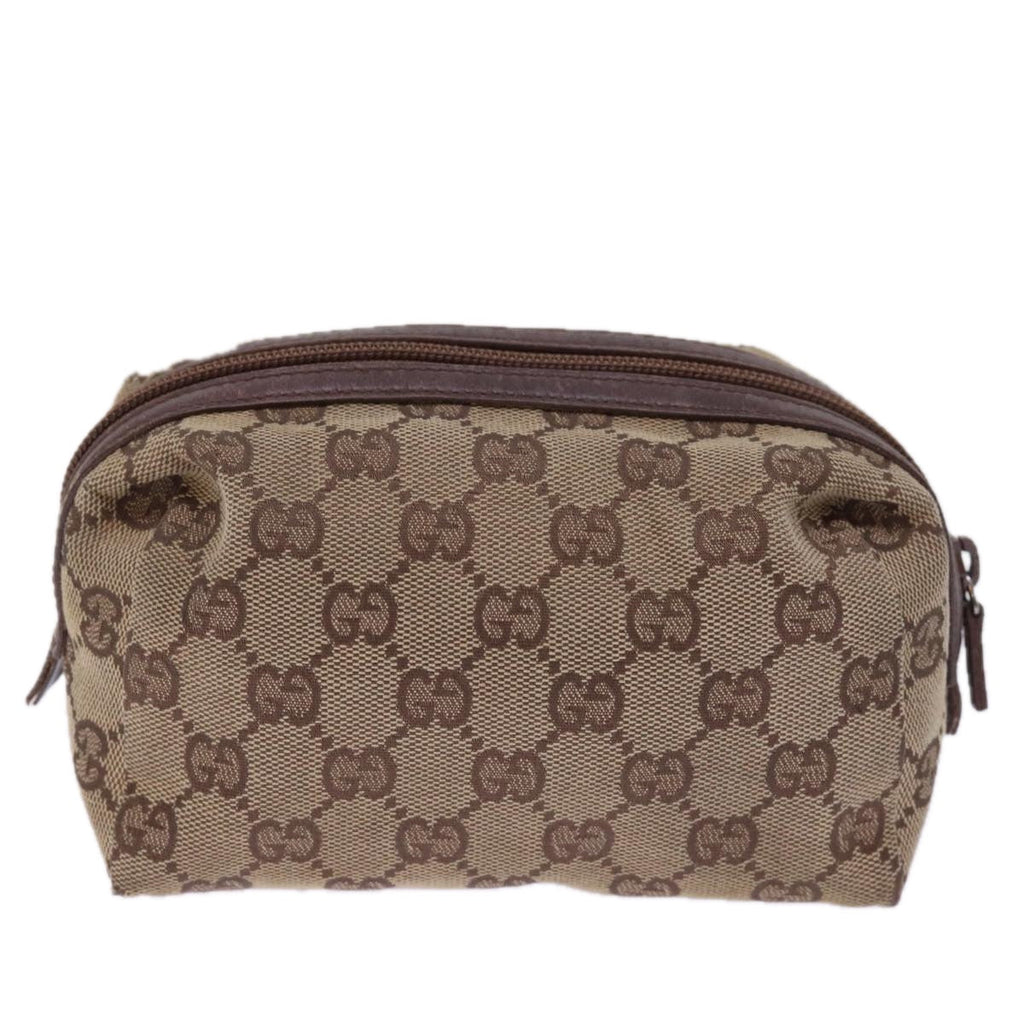 GUCCI GG Canvas Pouch Beige 29595 78607