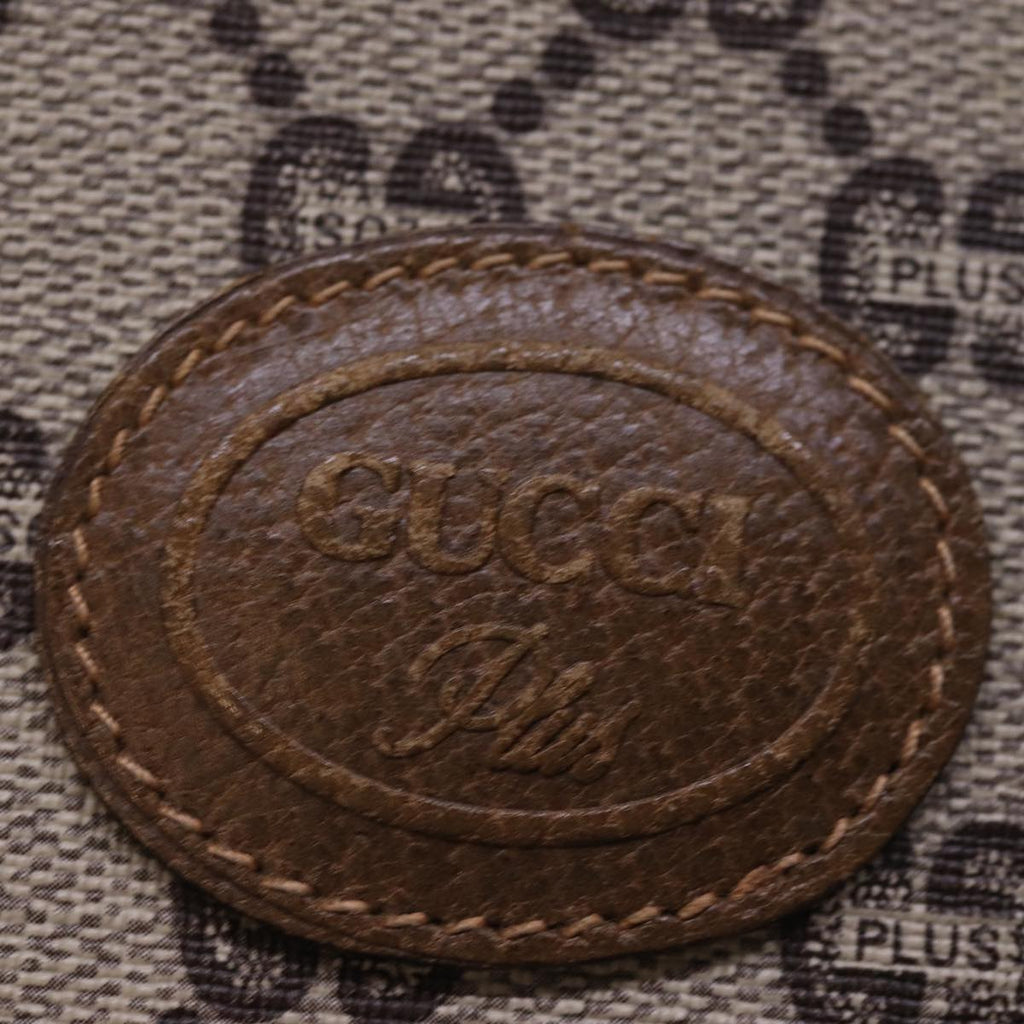 GUCCI GG Plus Supreme Clutch Bag PVC Beige 78609