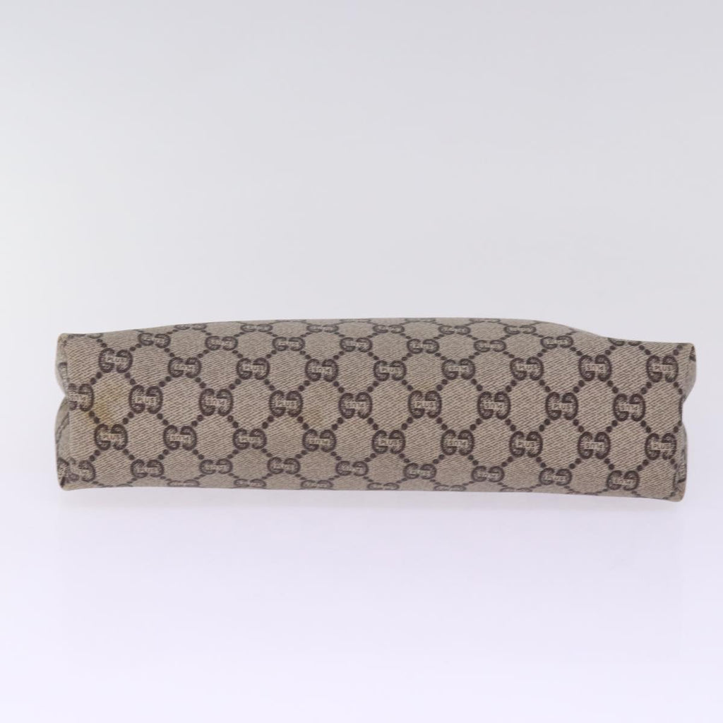 GUCCI GG Plus Supreme Clutch Bag PVC Beige 78609