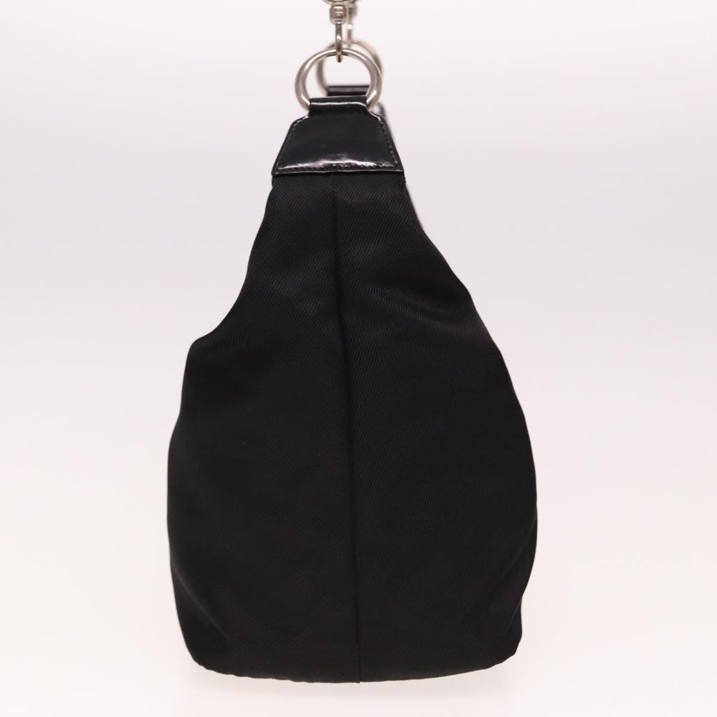 GUCCI Bamboo Hand Bag Nylon Black 000 2058 0531 5 78631