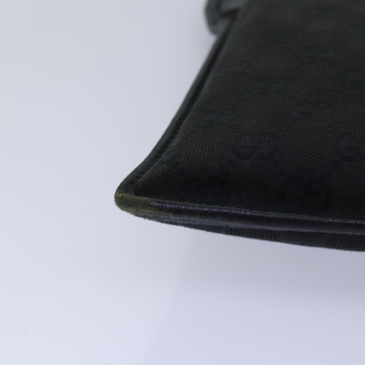 GUCCI GG Canvas Shoulder Bag Black 27639 78640