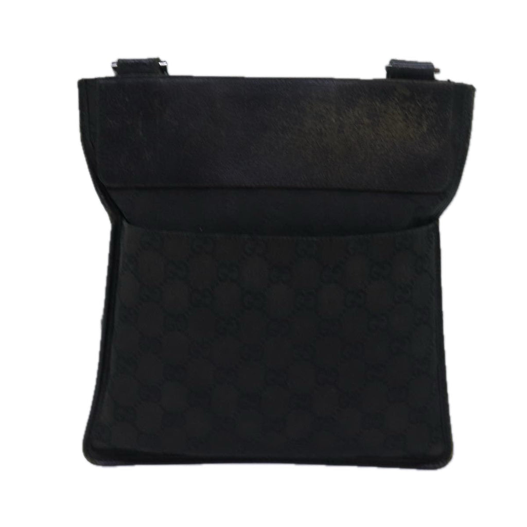 GUCCI GG Canvas Shoulder Bag Black 27639 78640