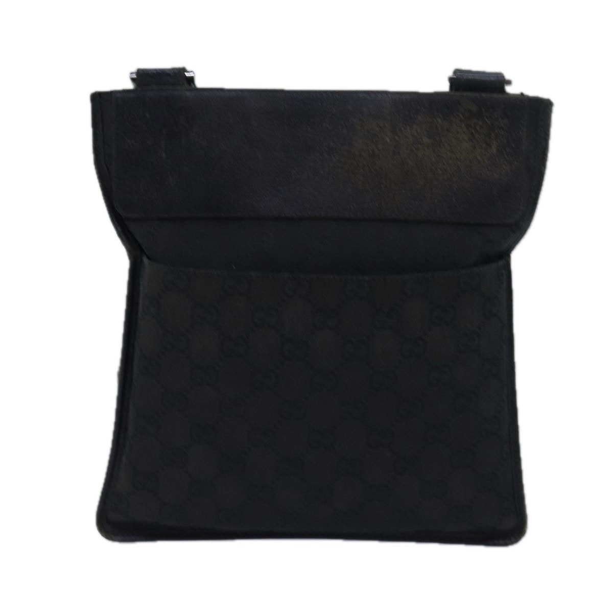 GUCCI GG Canvas Shoulder Bag Black 27639 78640