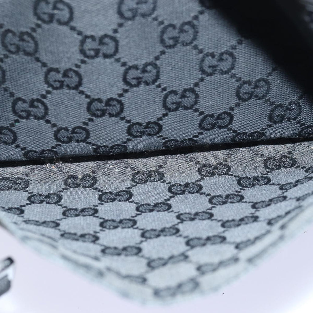 GUCCI GG Canvas Shoulder Bag Black 27639 78640