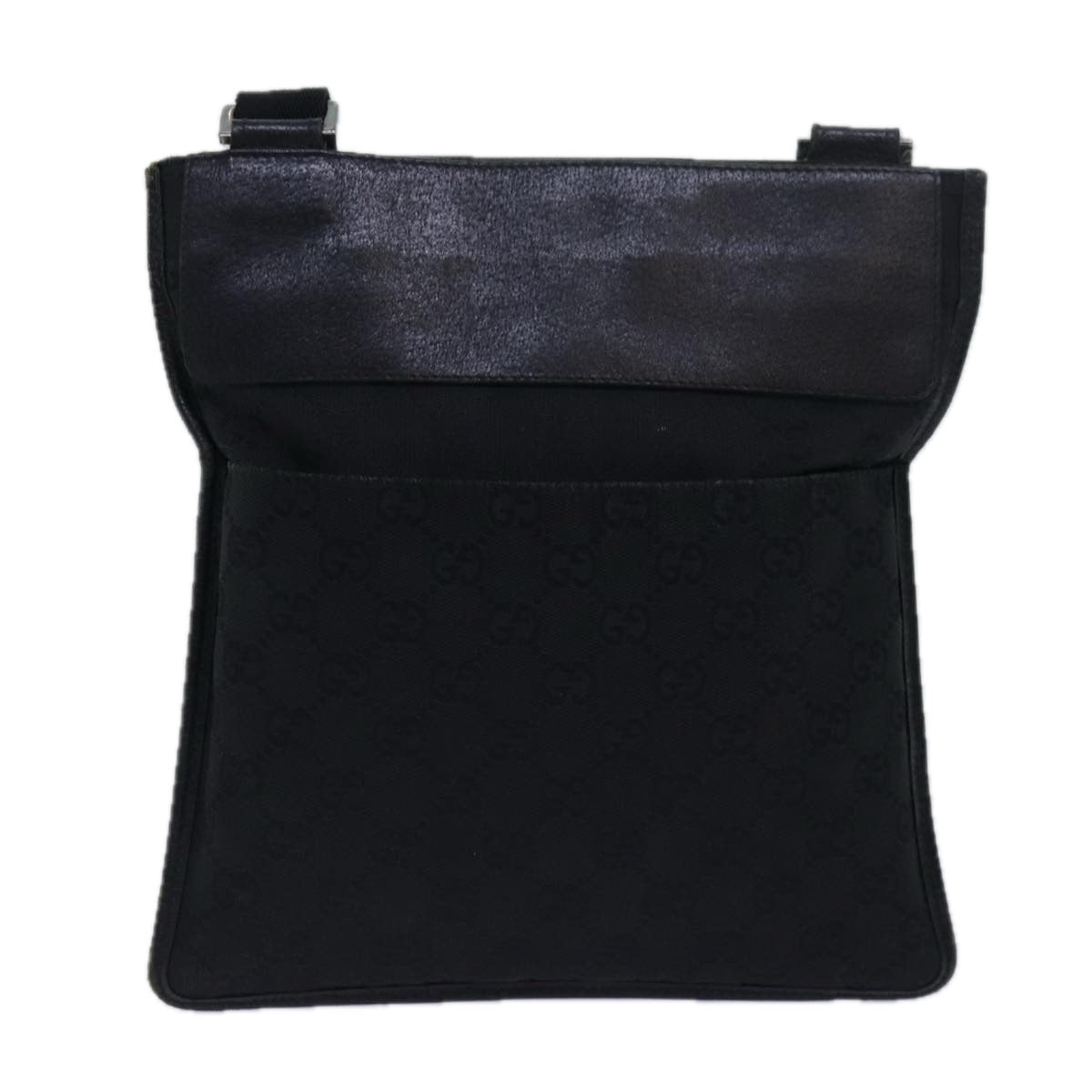 GUCCI GG Canvas Shoulder Bag Black 27639 78640