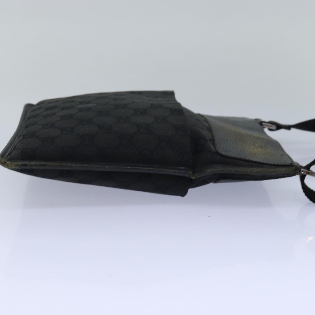 GUCCI GG Canvas Shoulder Bag Black 27639 78640