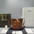 GLAMI Small Bucket Cuir Triomphe Brown For Women 9in/22cm 198243DU3.04LU