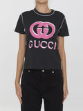 GUCCI Interlocking G Print Tight Fit T-Shirt - FW24