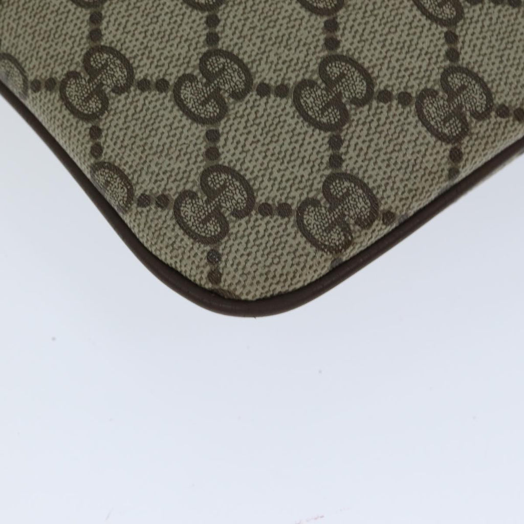 GUCCI Web Sherry Line GG Supreme Shoulder Bag PVC Beige 904 02 047 78759