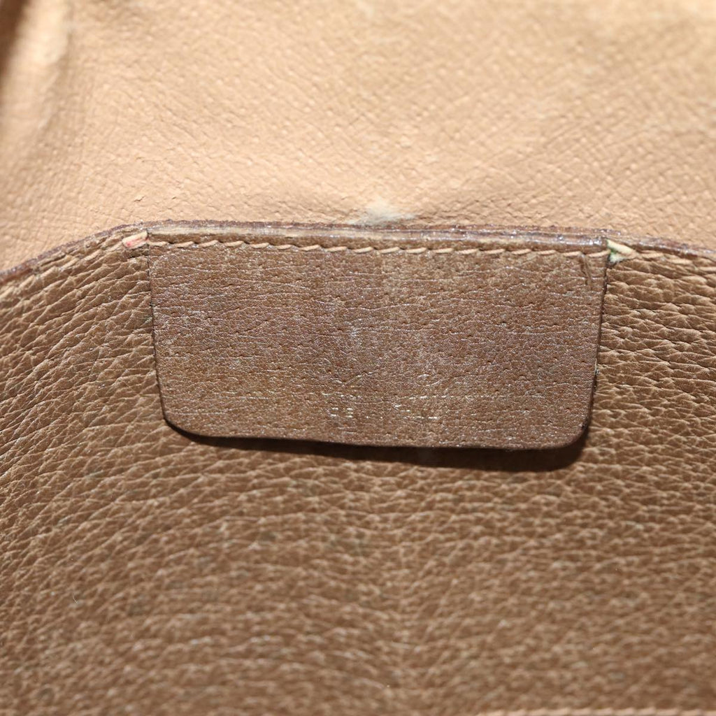 GUCCI Web Sherry Line GG Supreme Shoulder Bag PVC Beige 904 02 047 78759