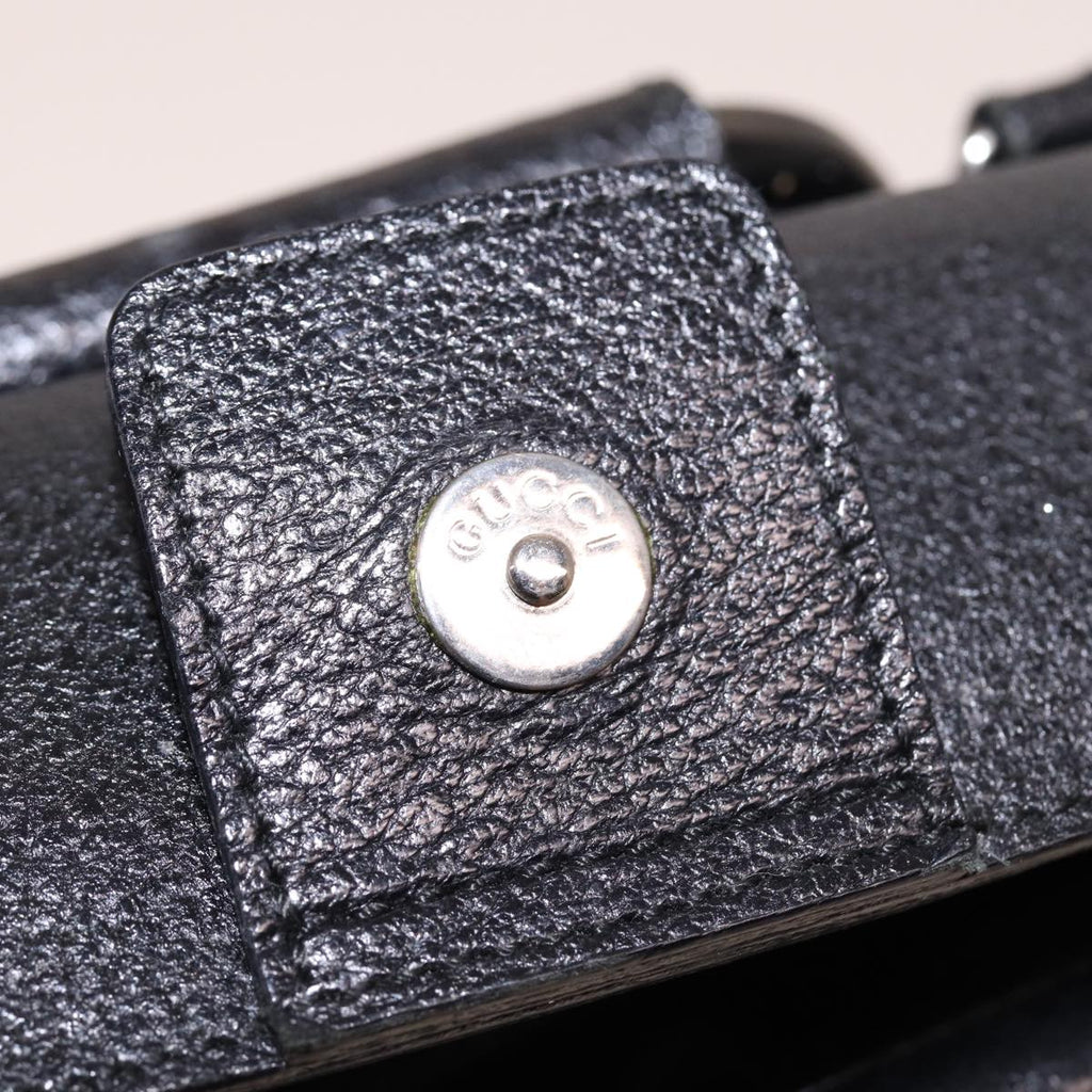 GUCCI Hand Bag Leather 2way Black 002 1118 0463 78761