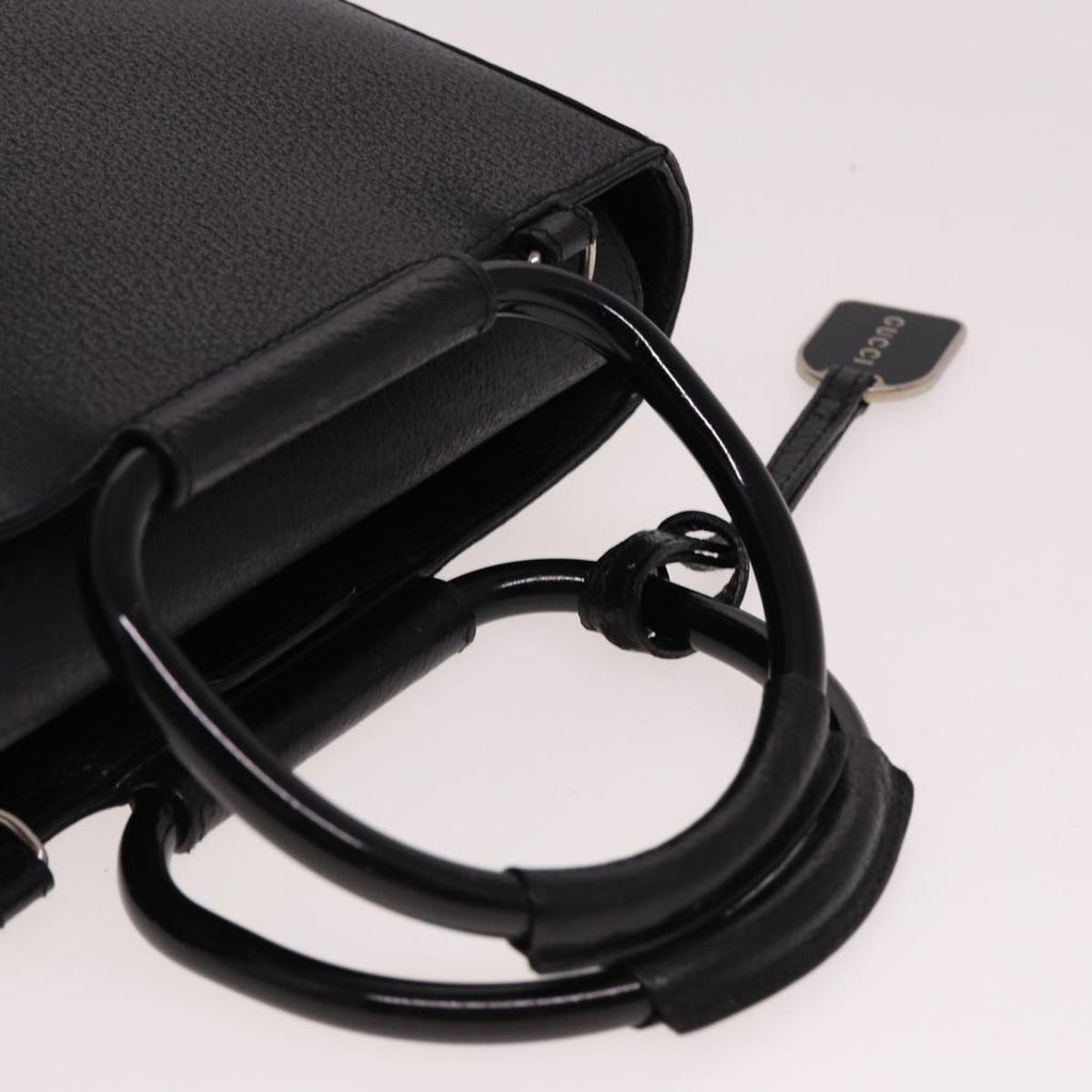 GUCCI Hand Bag Leather 2way Black 002 1118 0463 78761
