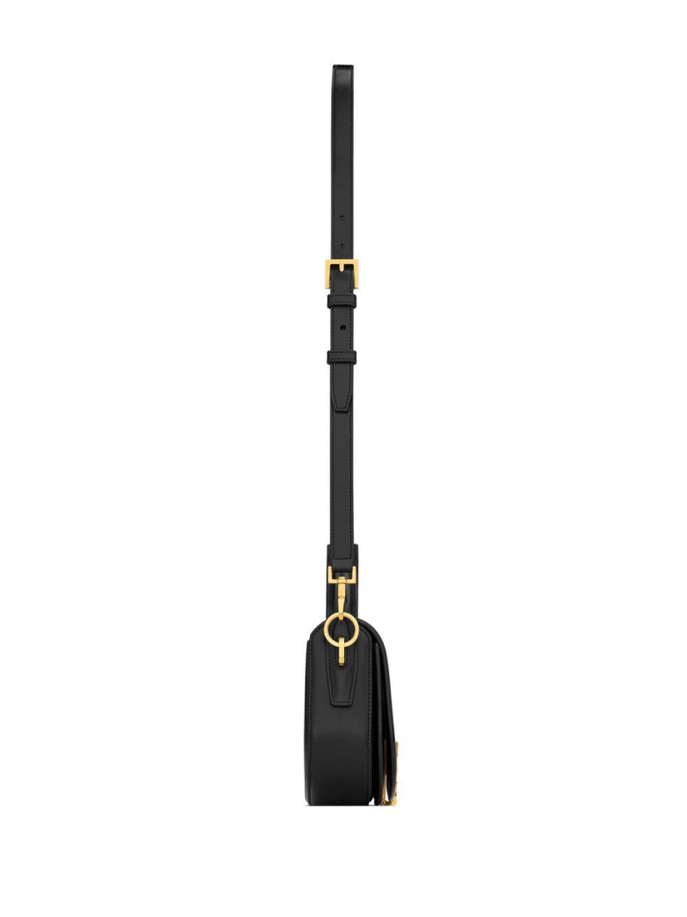 BLACK VOLTAIRE BAG WITH GOLD DETAILS