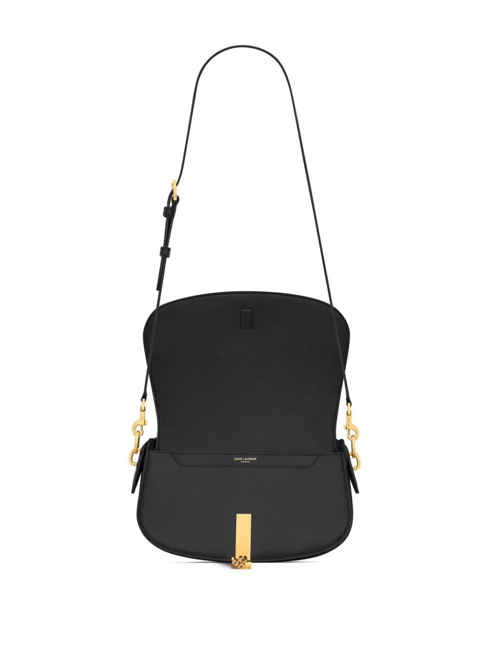 BLACK VOLTAIRE BAG WITH GOLD DETAILS