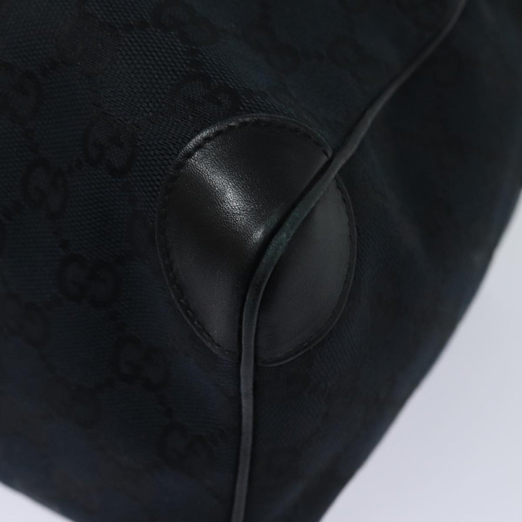 GUCCI GG Canvas Sherry Line Boston Bag Black White 000 0846 78778