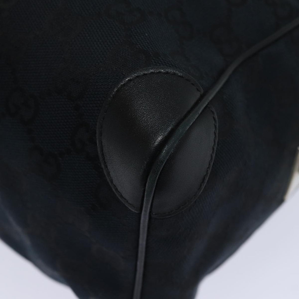 GUCCI GG Canvas Sherry Line Boston Bag Black White 000 0846 78778