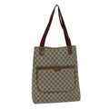 GUCCI GG Supreme Web Sherry Line Tote Bag PVC Beige Red 001 080 494 78780