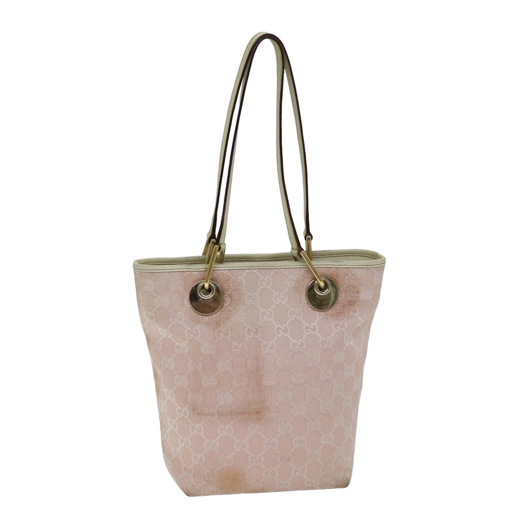 GUCCI GG Canvas Tote Bag Pink 120840 78782