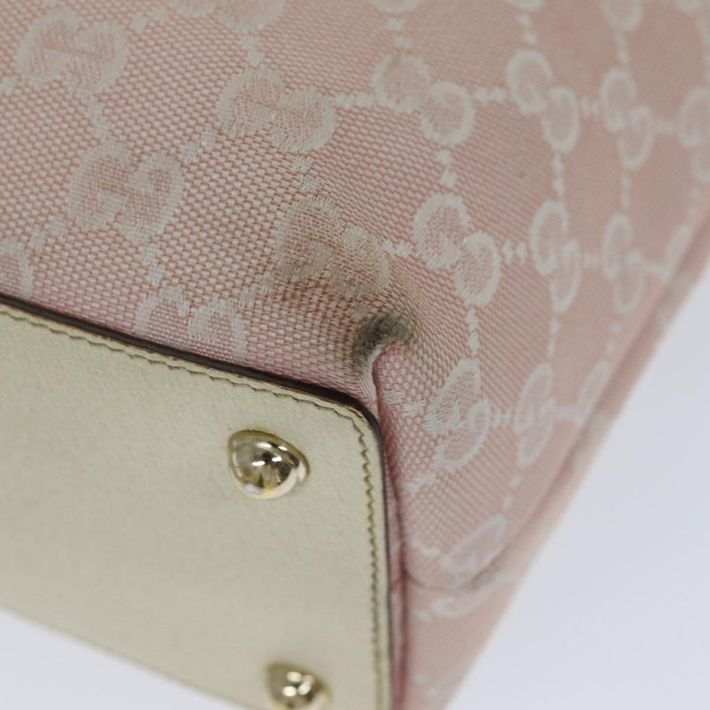 GUCCI GG Canvas Tote Bag Pink 120840 78782