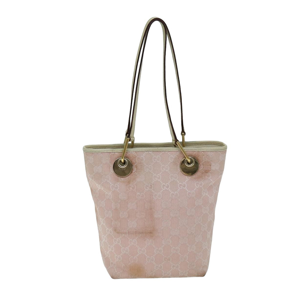 GUCCI GG Canvas Tote Bag Pink 120840 78782