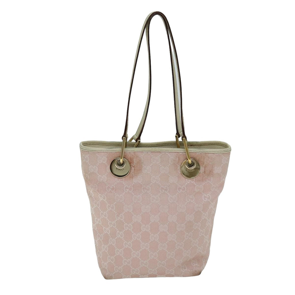 GUCCI GG Canvas Tote Bag Pink 120840 78782