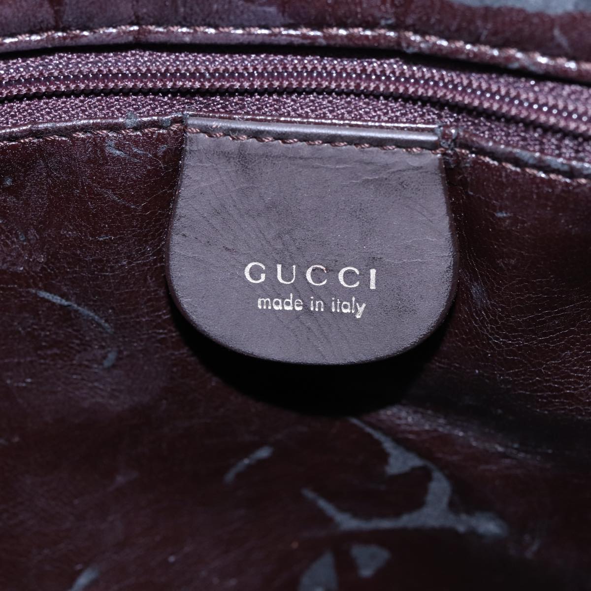 GUCCI Bamboo Hand Bag Suede 2way Brown 001 2404 1638 78789