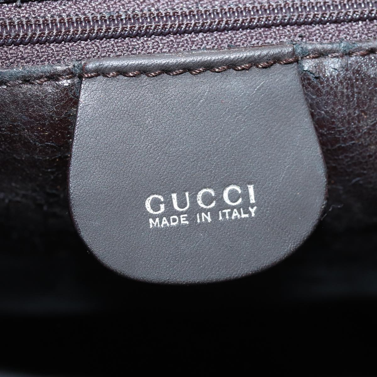 GUCCI Bamboo Hand Bag Suede 2way Brown 001 1705 1638 78790