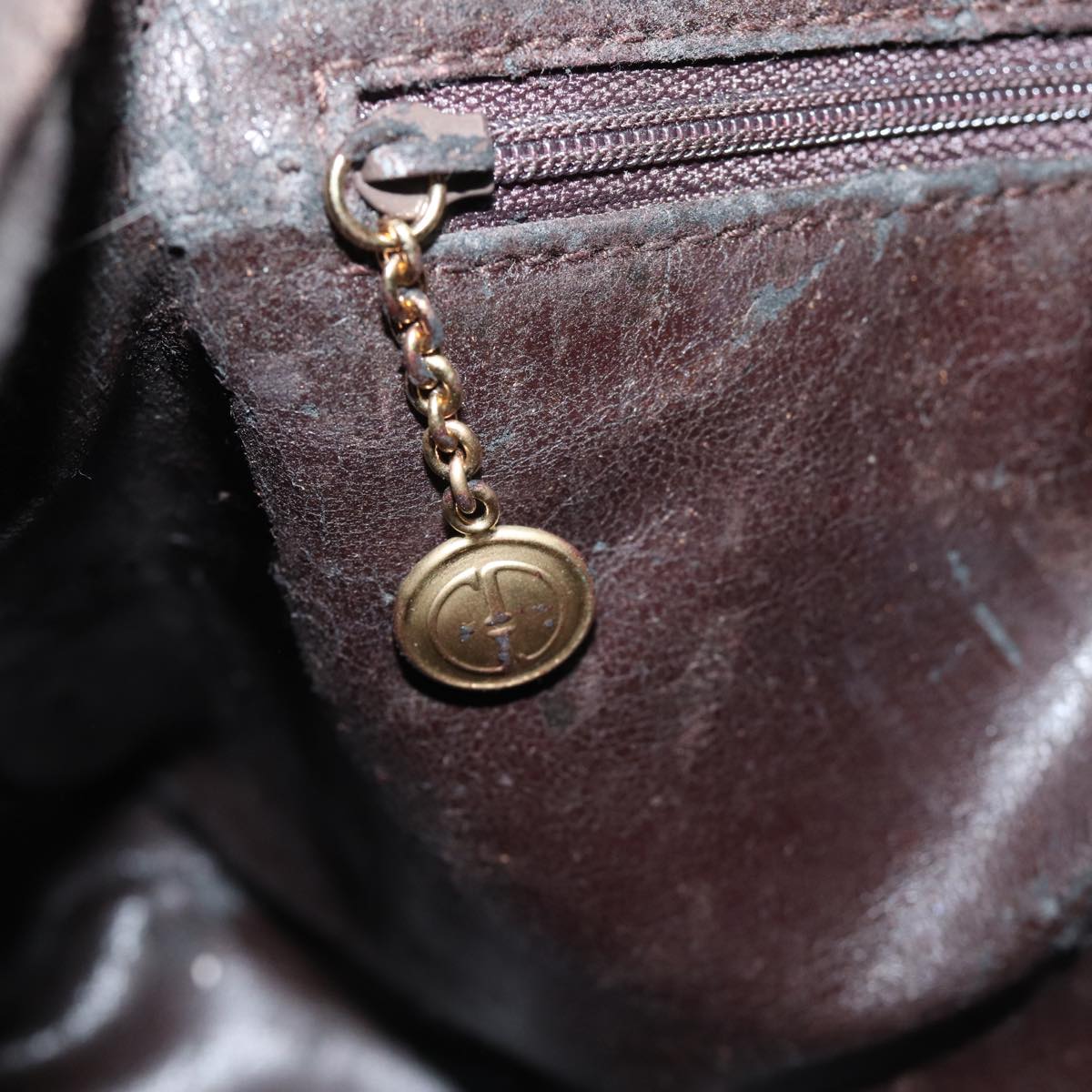 GUCCI Bamboo Hand Bag Suede 2way Brown 001 1705 1638 78790