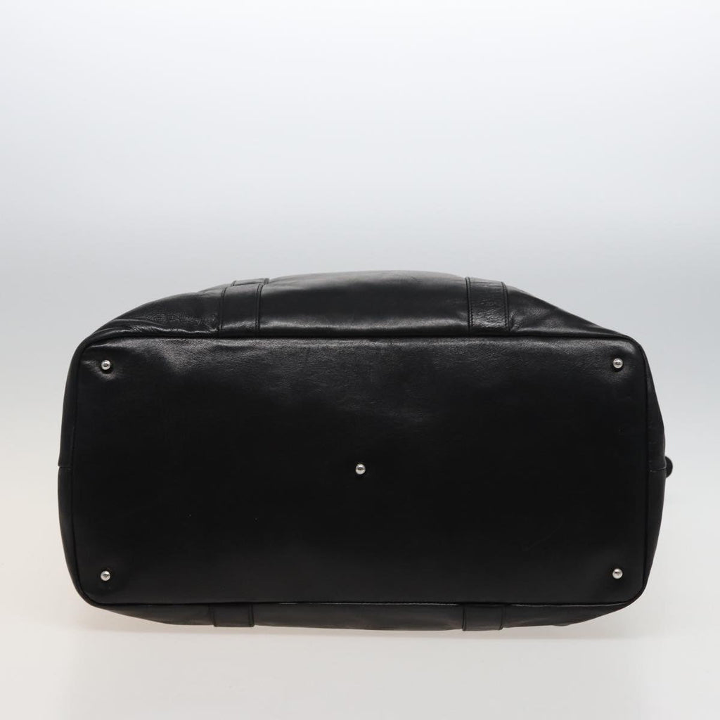 GUCCI Bamboo Hand Bag Leather Black 002 2058 0412 5 78791