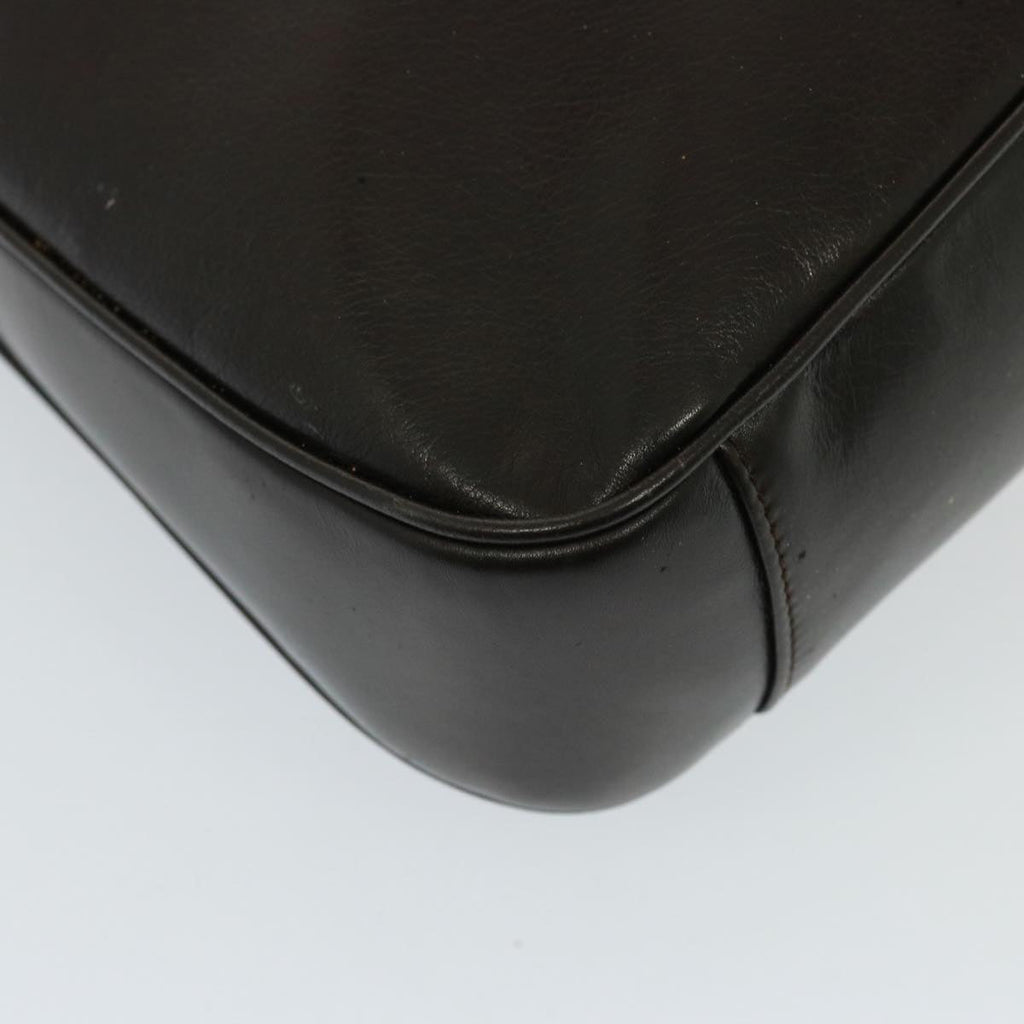 GUCCI Bamboo Hand Bag Leather 2way Brown 001 1638 78793