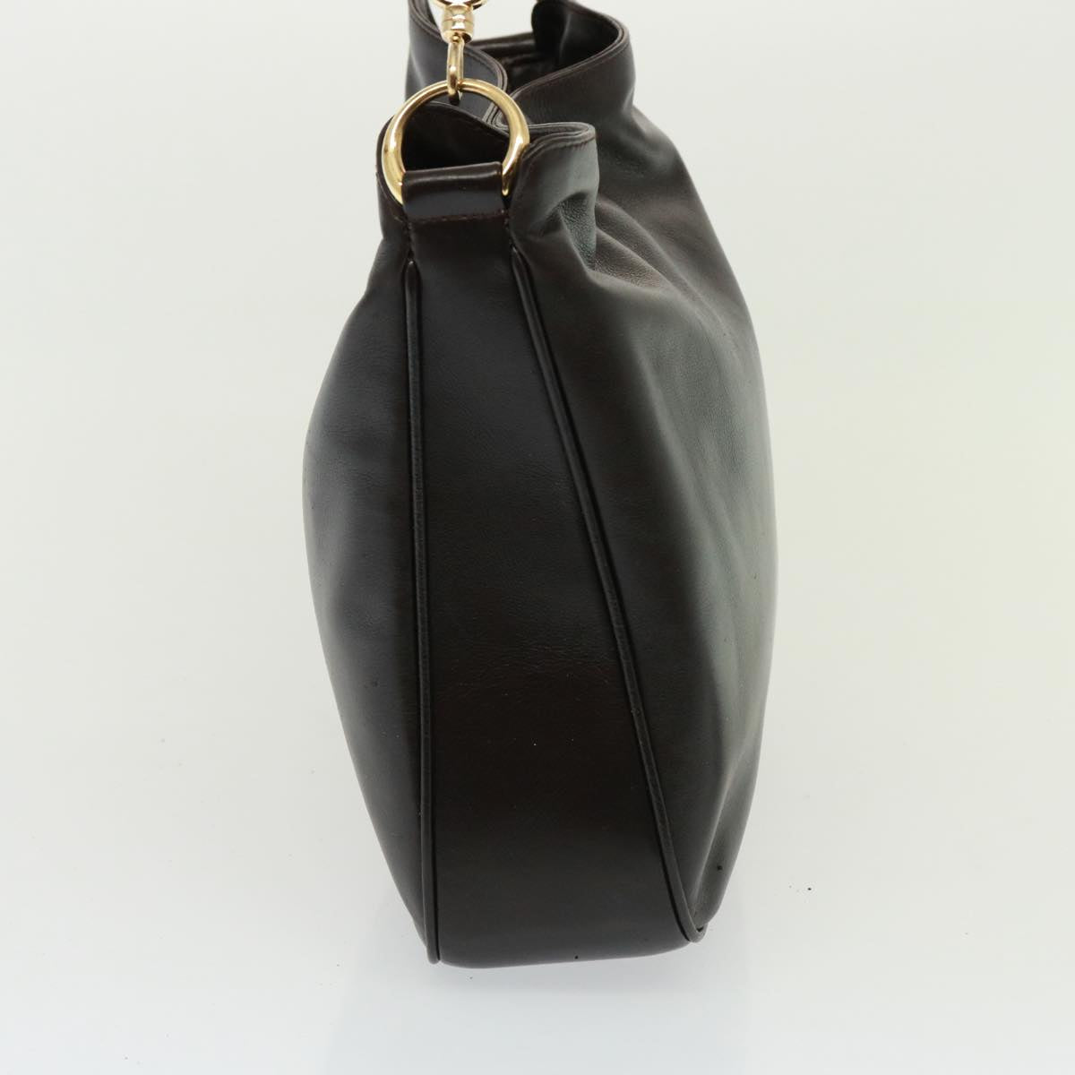 GUCCI Bamboo Hand Bag Leather 2way Brown 001 1638 78793