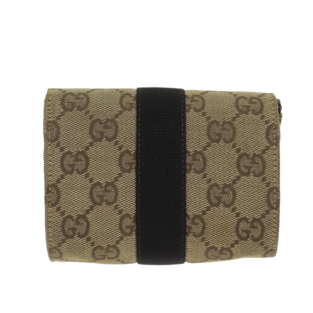 GUCCI GG Canvas Pouch Beige 78836