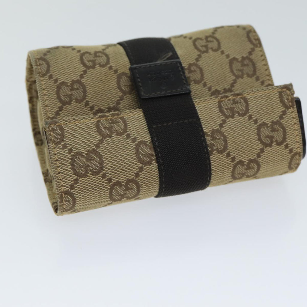 GUCCI GG Canvas Pouch Beige 78836