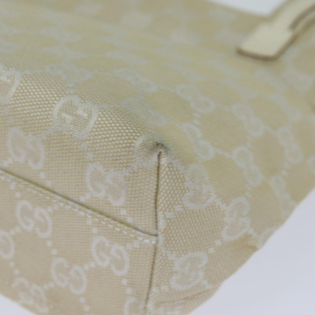 GUCCI GG Canvas Shoulder Bag White 002 1075 78892