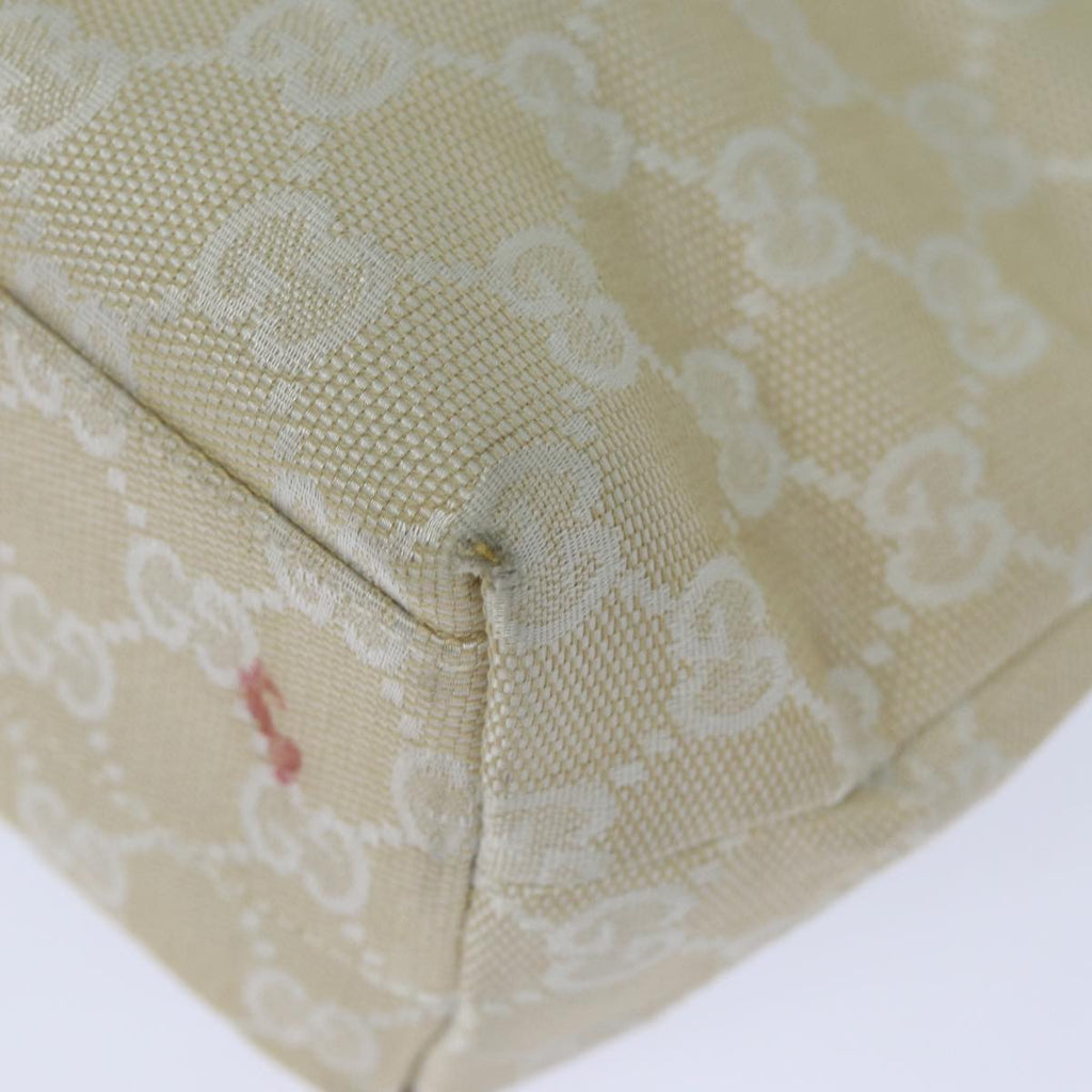 GUCCI GG Canvas Shoulder Bag White 002 1075 78892