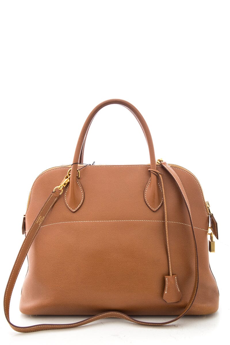 HermÃƒÆ’Ã‚Â¨s Brown Bolide 35cm Handbag