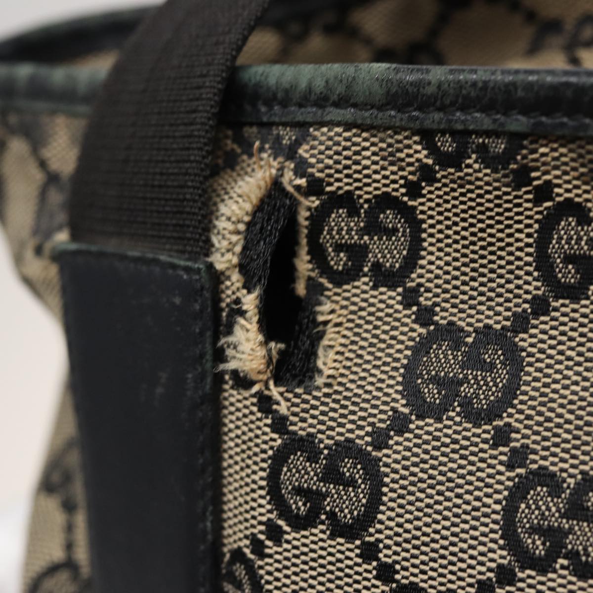 GUCCI GG Canvas Tote Bag Beige 019 0401 78908