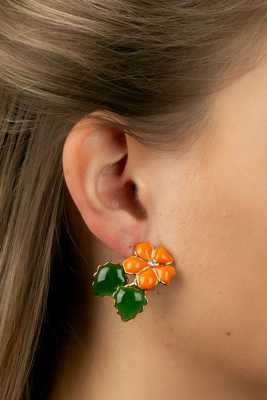 Boucles d'oreilles fleur Augustine