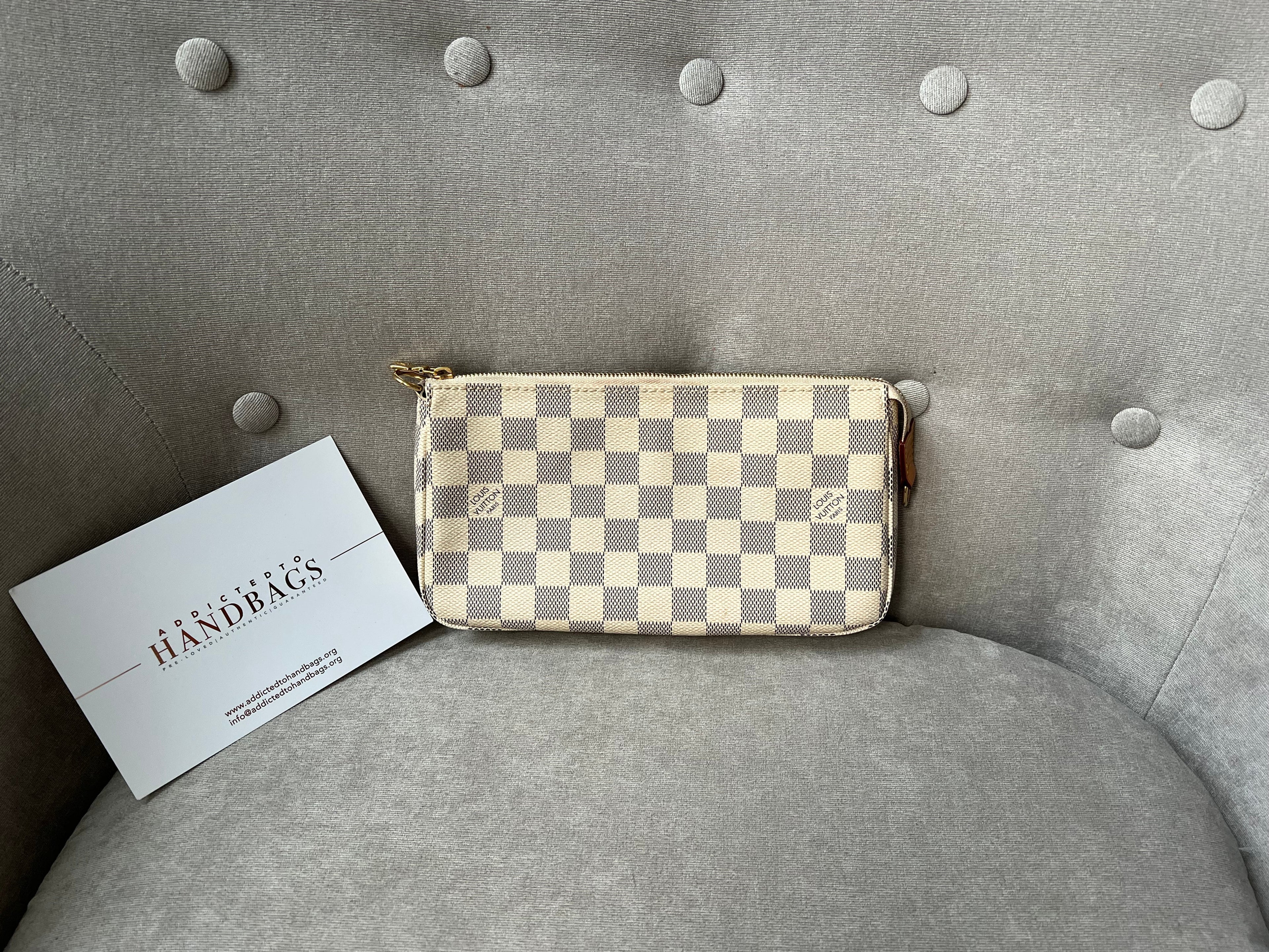Louis Vuitton Pochette Accessoires Damier Azur (no strap)