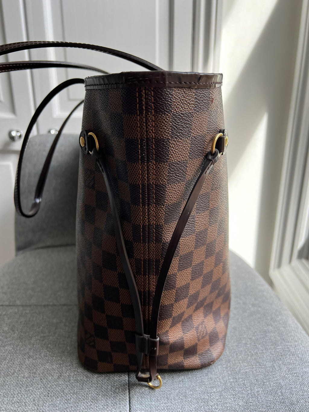 Louis Vuitton Neverfull MM Damier Ebene Cherry Interior (RRP £1,410)