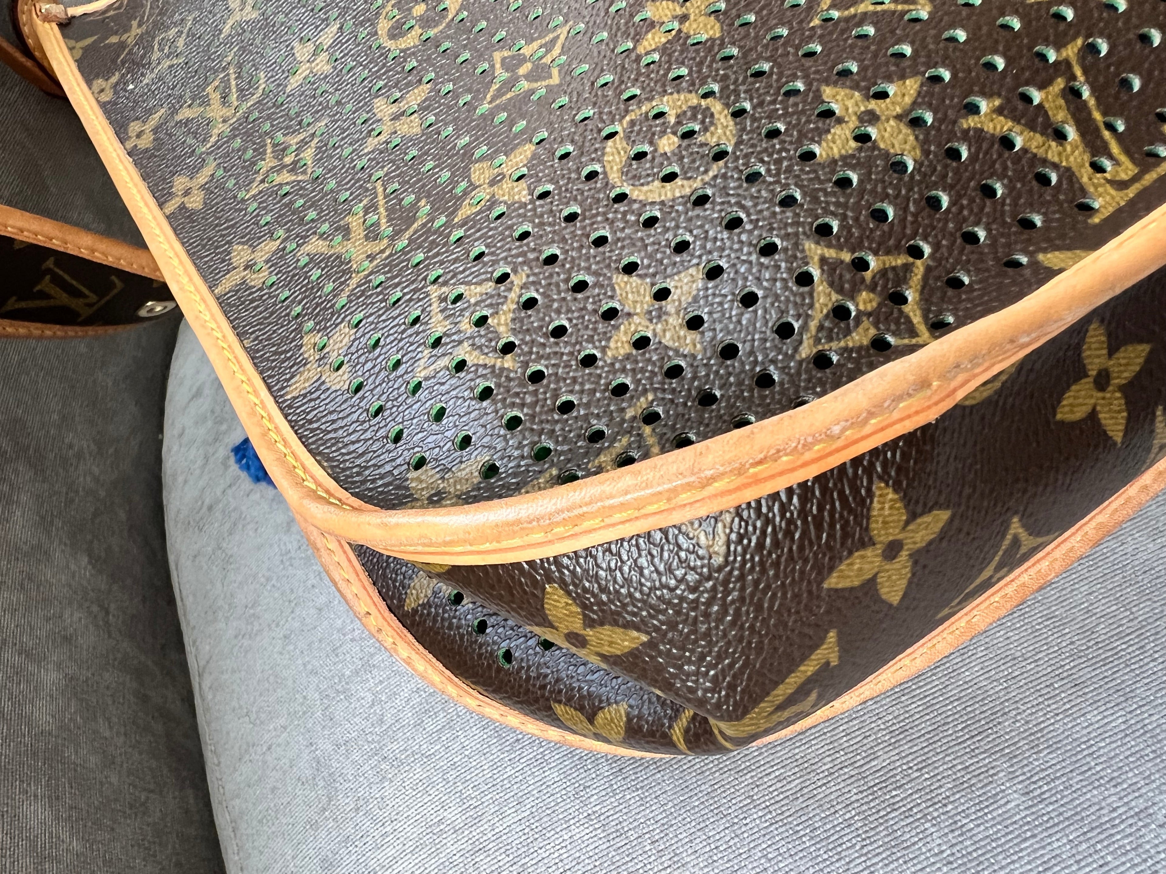 Louis Vuitton Perforated Monogram Green Musette Bag
