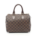 Speedy 25 Damier  Ebene Handbag PVC Leather Brown