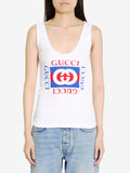 GUCCI Women's Regular Fit Tank Top with Interlocking G Print