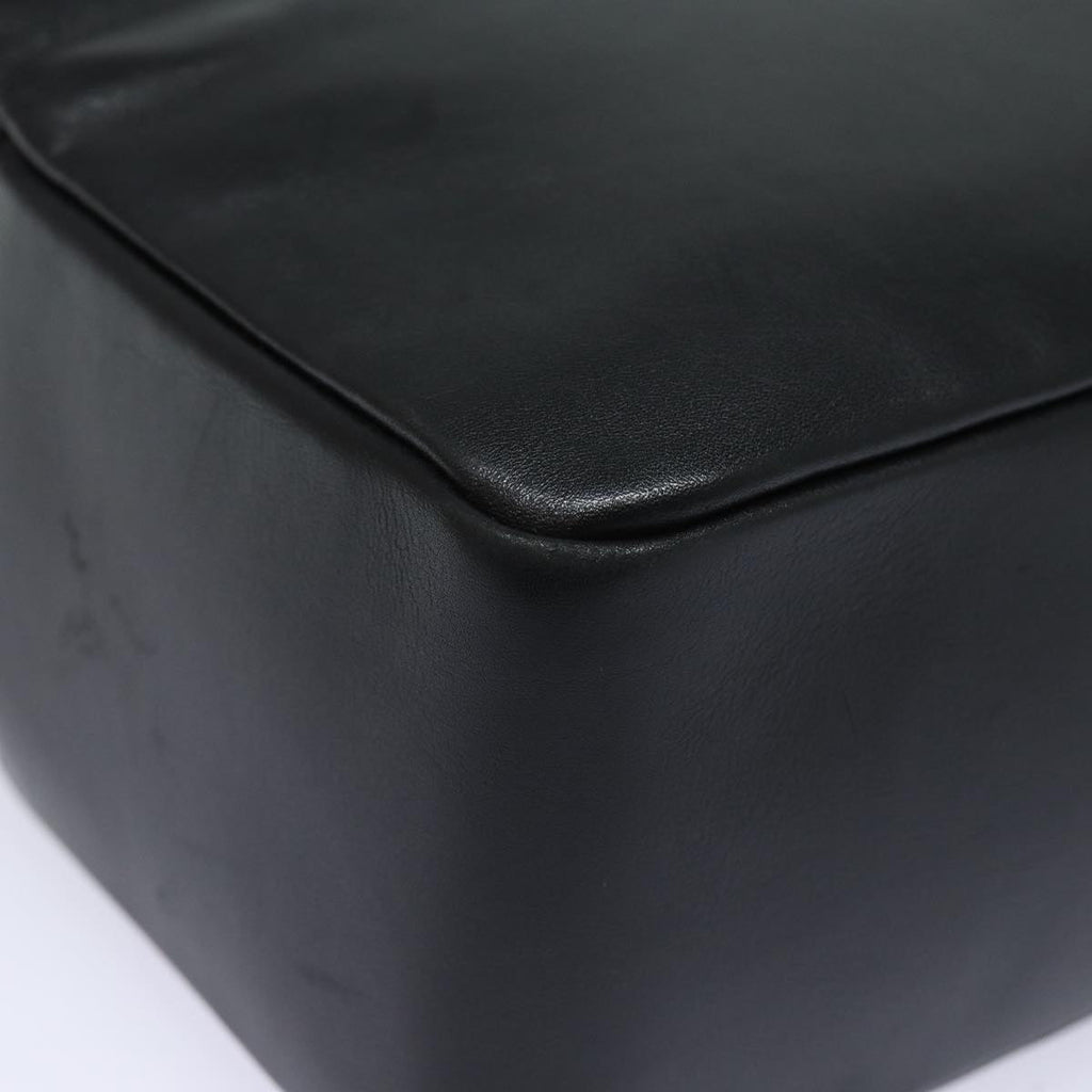 GUCCI Bamboo Hand Bag Leather Black 79132
