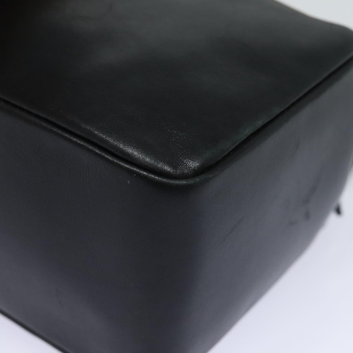 GUCCI Bamboo Hand Bag Leather Black 79132