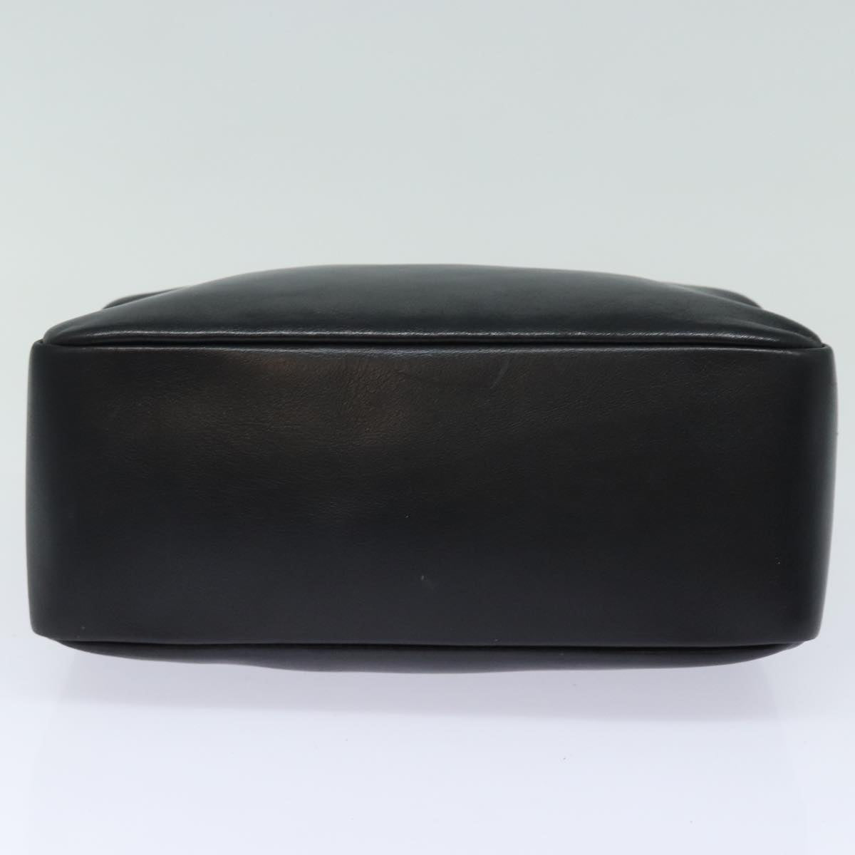 GUCCI Bamboo Hand Bag Leather Black 79132