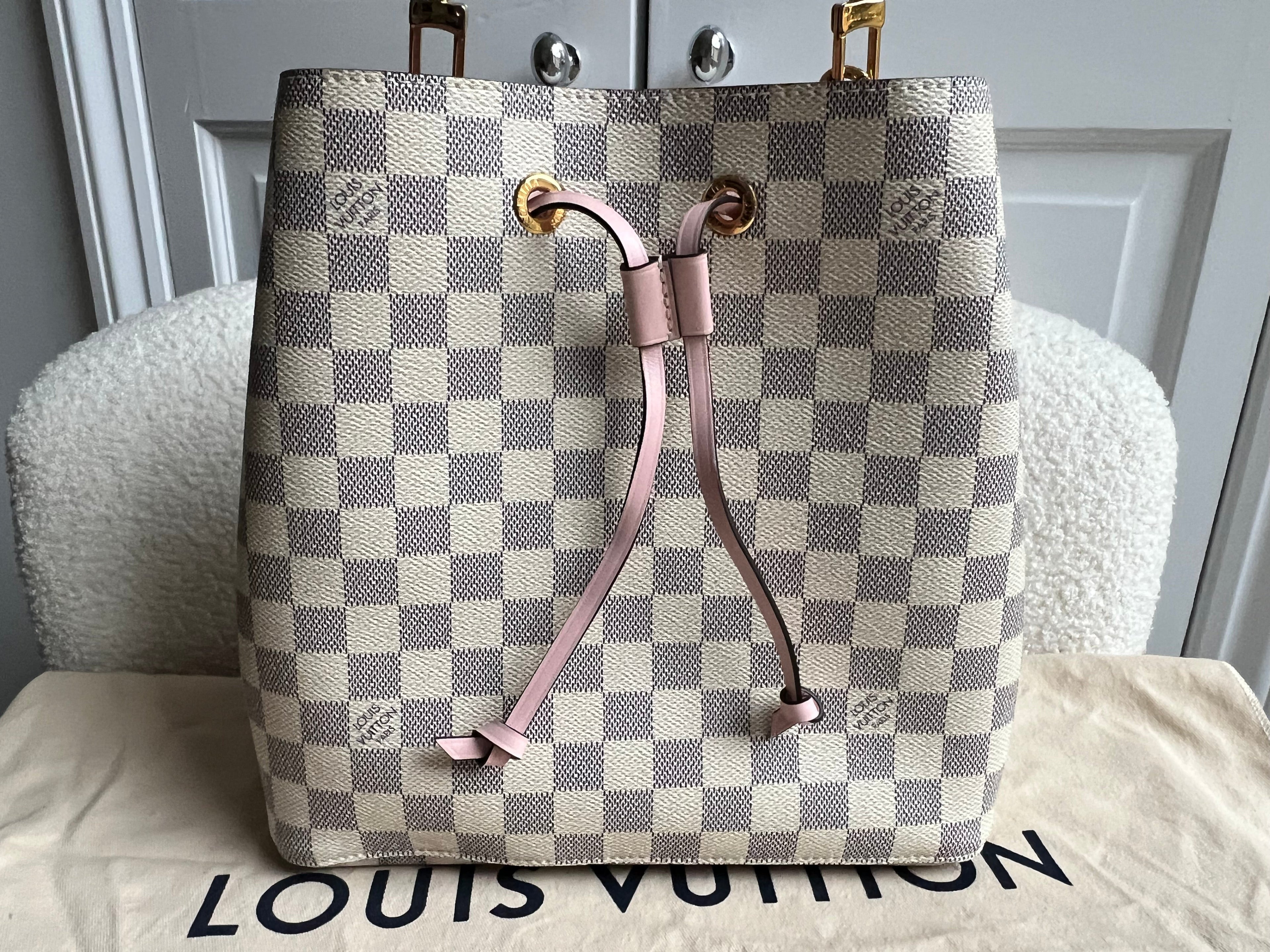 Louis Vuitton Neo Noe Damier Azur Rose Poudre (RRP £1,610)