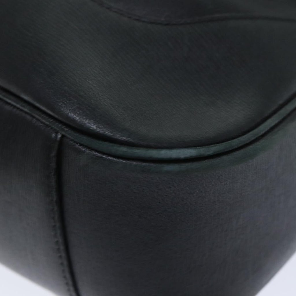 GUCCI Bamboo Hand Bag Leather Black 001 4058 79160
