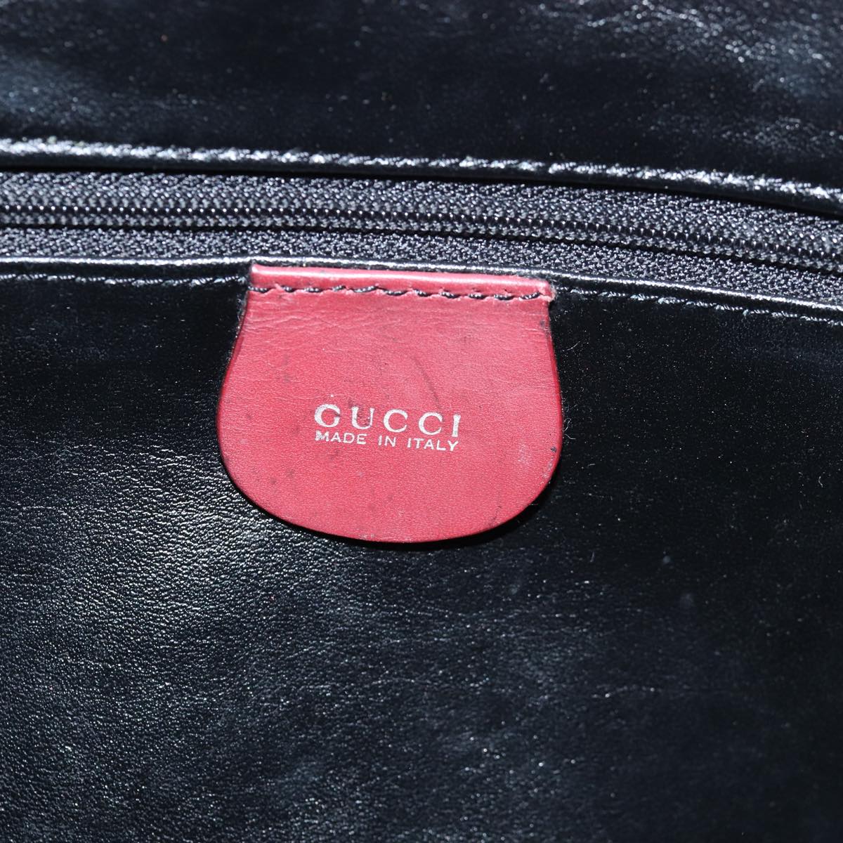 GUCCI Bamboo Hand Bag Suede 2way Red 001 1638 79161