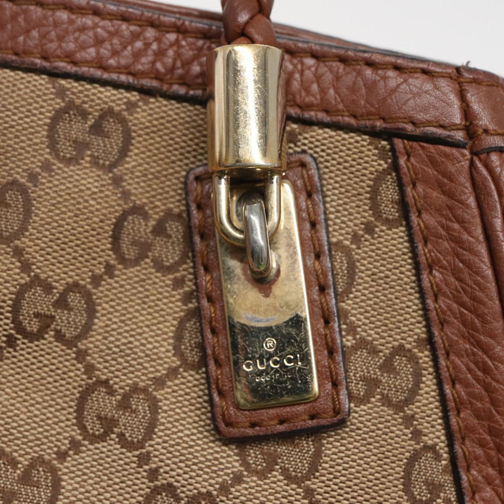 GUCCI GG Canvas Tote Bag Beige 269950 79166